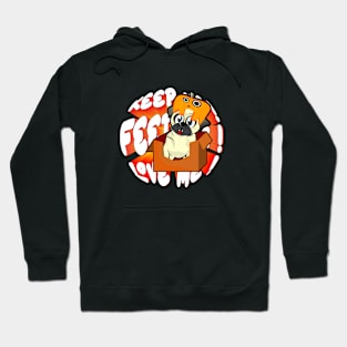 Pug on box Hoodie